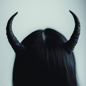 Small Demon Horns | 3D Printed Gothic Costume Horns | Cosplay Devil Horns | Fantasy LARP Headdress | Halloween Horns Witchcraft Accessories