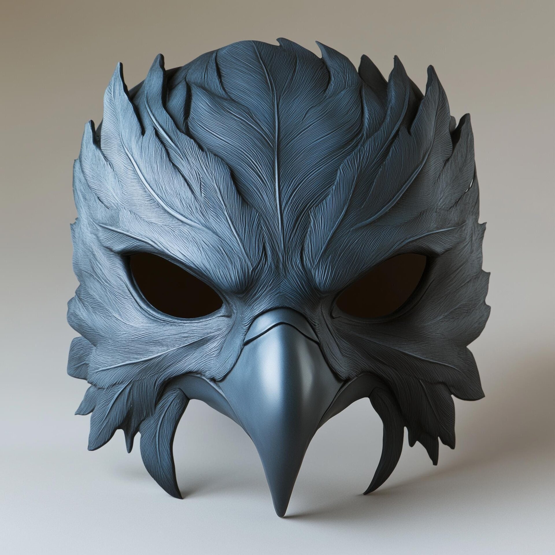 3D Printed Raven Mask | Gothic Bird Warrior Mask | Plague Doctor Cosplay Fantasy Beak Mask | Dark Mystic Mask Halloween Mask | LARP Costume