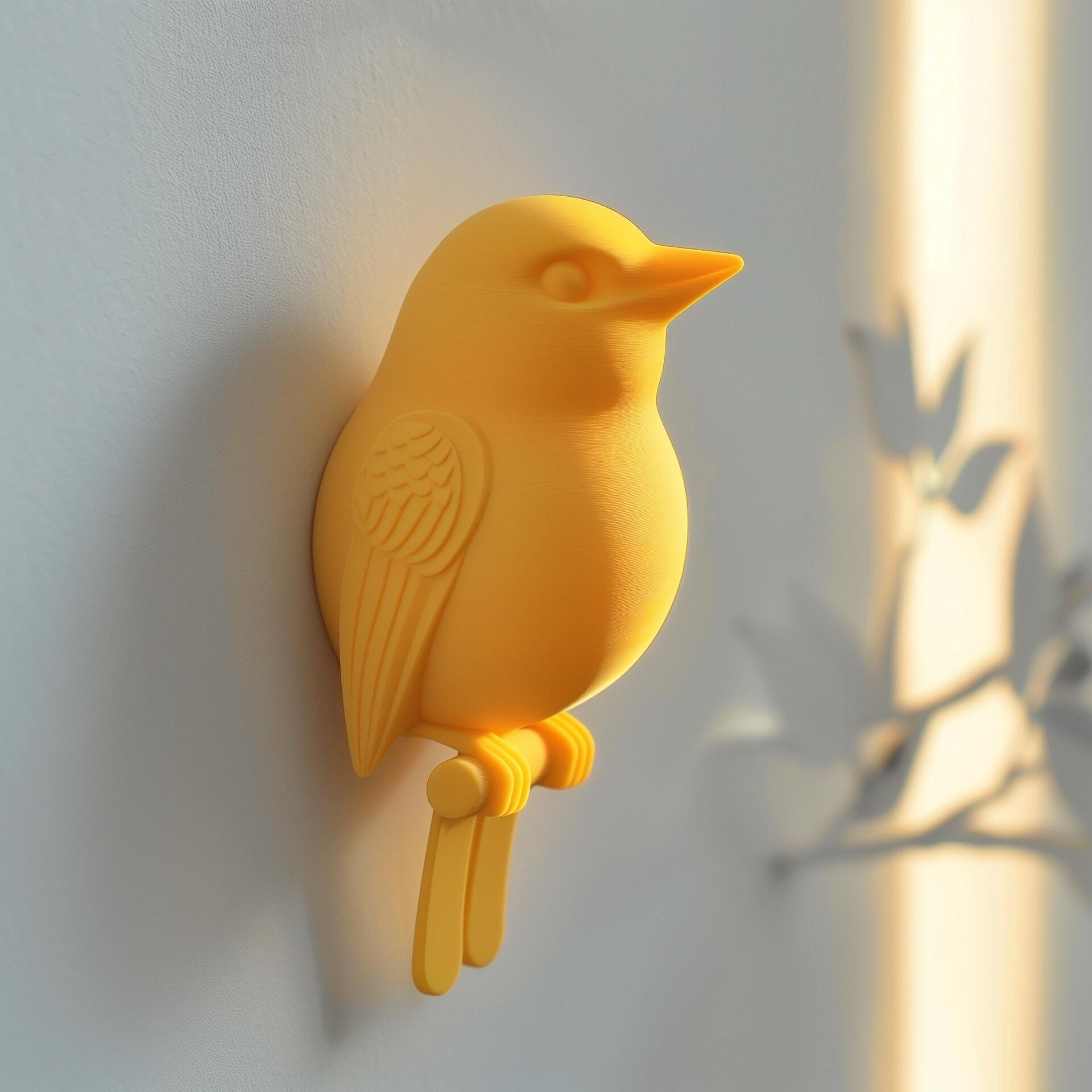 3D Printed Bird Wall Decor | Modern Minimalist Nature Inspired Design | Unique Contemporary Home Accent | Artistic 3D Printed Sculpture