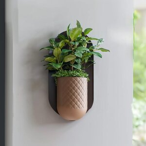 Modern Wall Planter | Minimalist Mounted Planter | Indoor Hanging Planter | Hidden Wall Mount | Home Decor | Self-Watering Planter