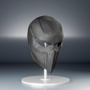 Futuristic Tactical Face Mask | Black 3D Printed Mask | Cosplay Helmet | Stealth Warrior Mask | Sci-Fi Armor Mask | Halloween Costume Mask