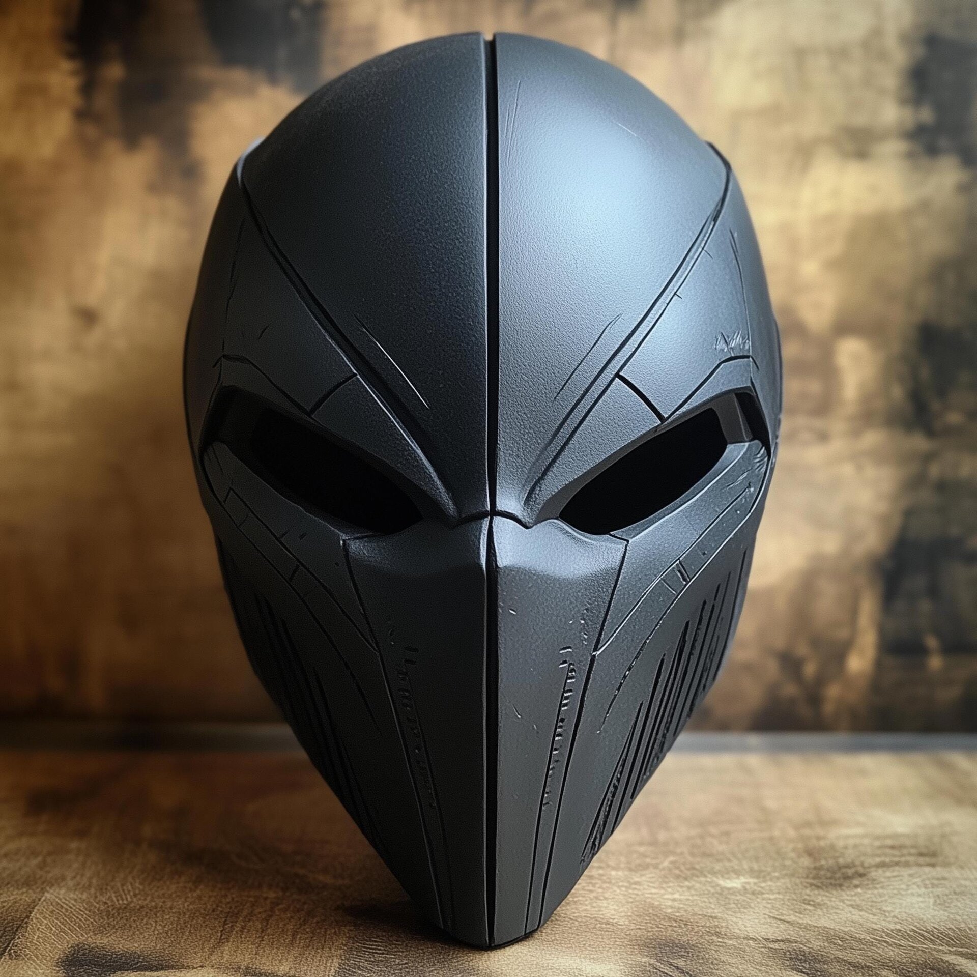 Futuristic Warrior Face Mask | Black 3D Printed Helmet | Cosplay Mask for Men | Tactical Sci-Fi Mask | LARP Armor | Halloween Costume Masks