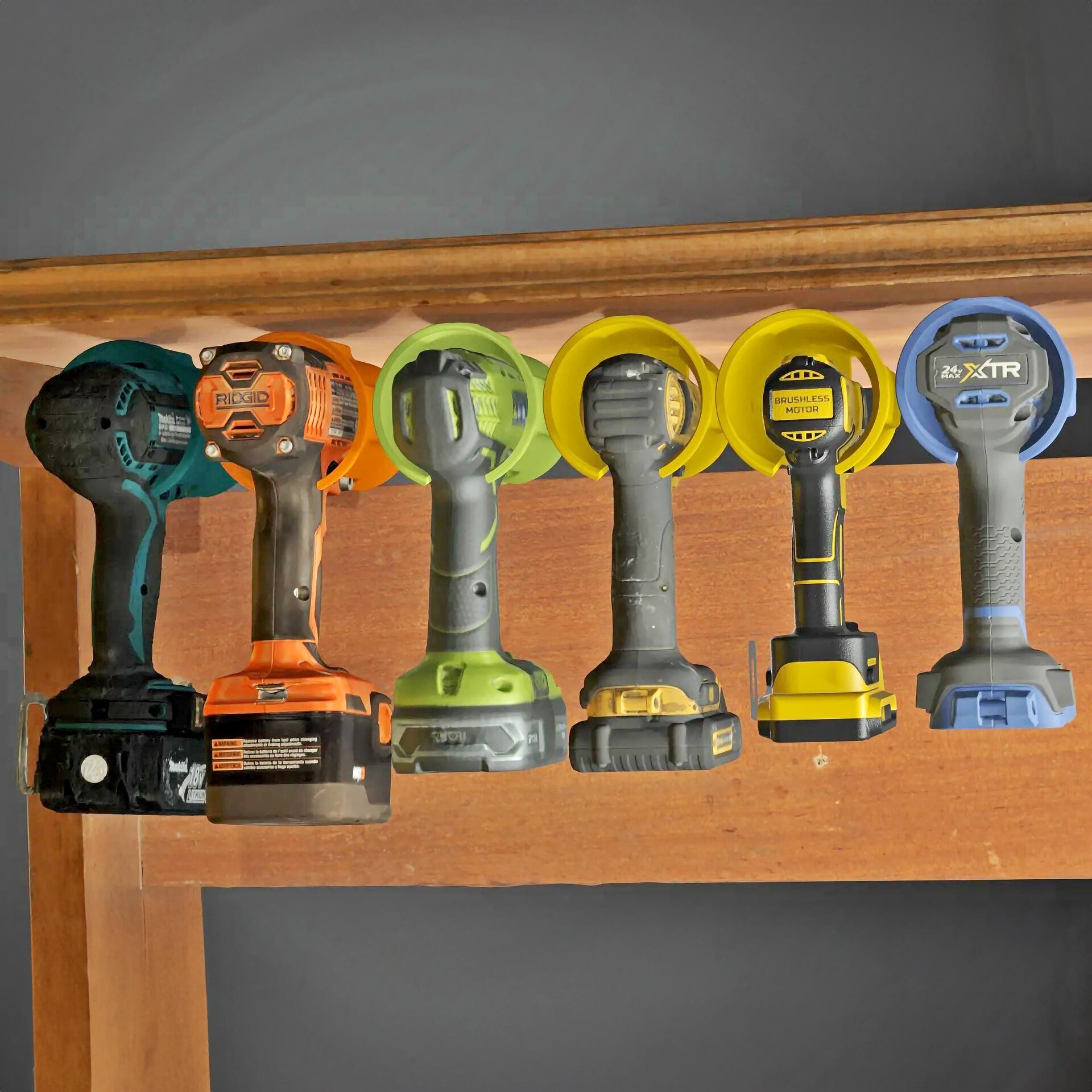 Universal Cordless Drill Holder | Power Tool Wall Mount | 3D Printed Drill Organizer | Tool Storage Solution | Garage or Workshop Organizer