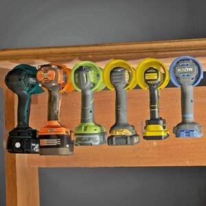 Universal Cordless Drill Holder | Power Tool Wall Mount | 3D Printed Drill Organizer | Tool Storage Solution | Garage or Workshop Organizer