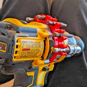 Drill Bit Holder Clip | 3D Printed Drill Accessory | Secure Bit Organizer for Power Tools | Compact Drill Bit Storage