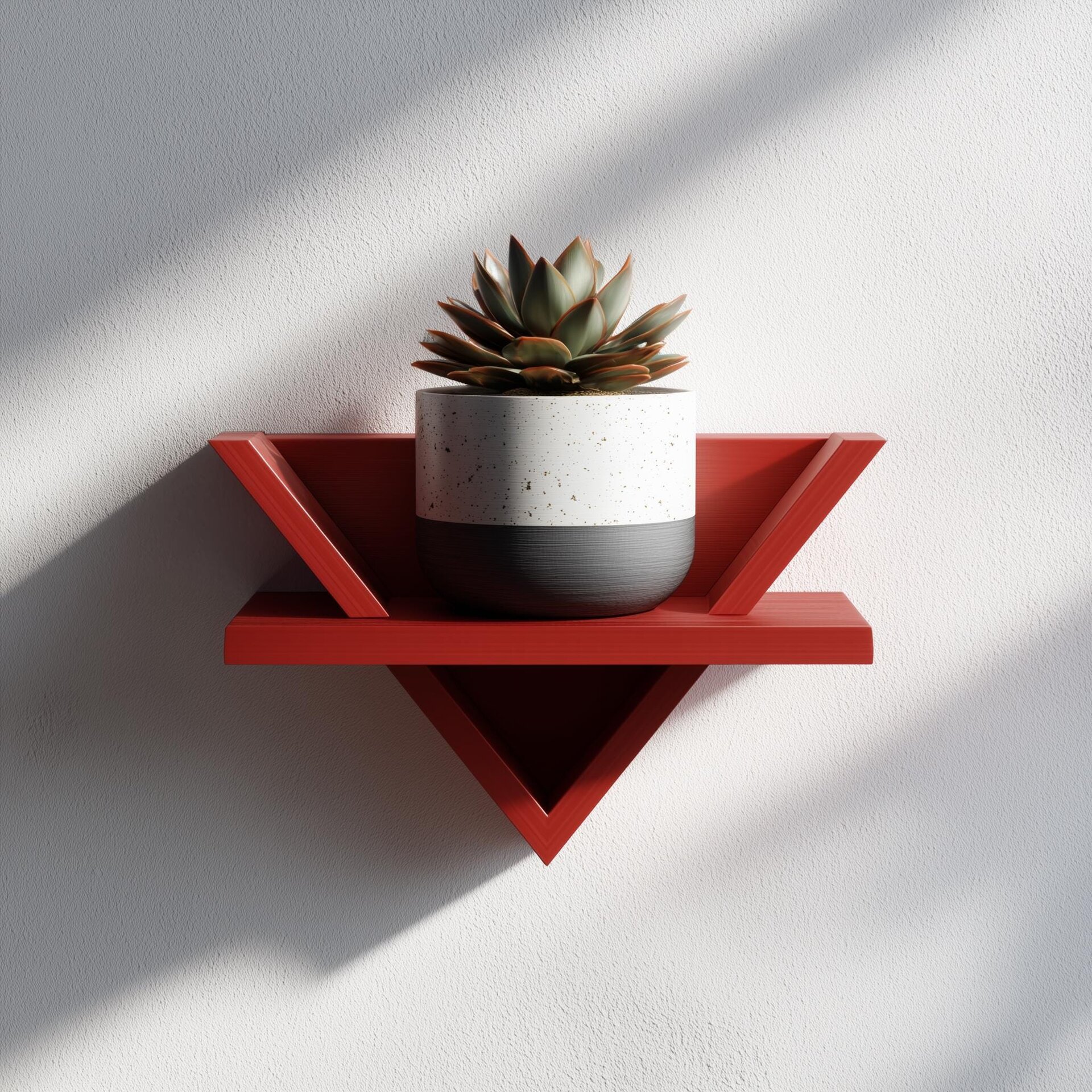 3D Printed Wall Triangle Shelf | Small Plant Display Shelf | Altar Shelf | Mini Shelf | Aesthetic Room Wall Hanging Decor