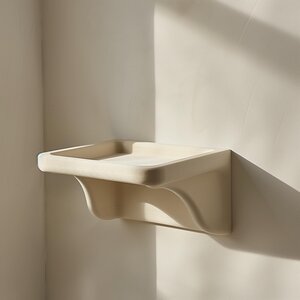 3D Printed Modern Wall Shelf | Minimalist Floating Shelf Design | Unique Organic Shape Storage | Contemporary Home Decor Organizer