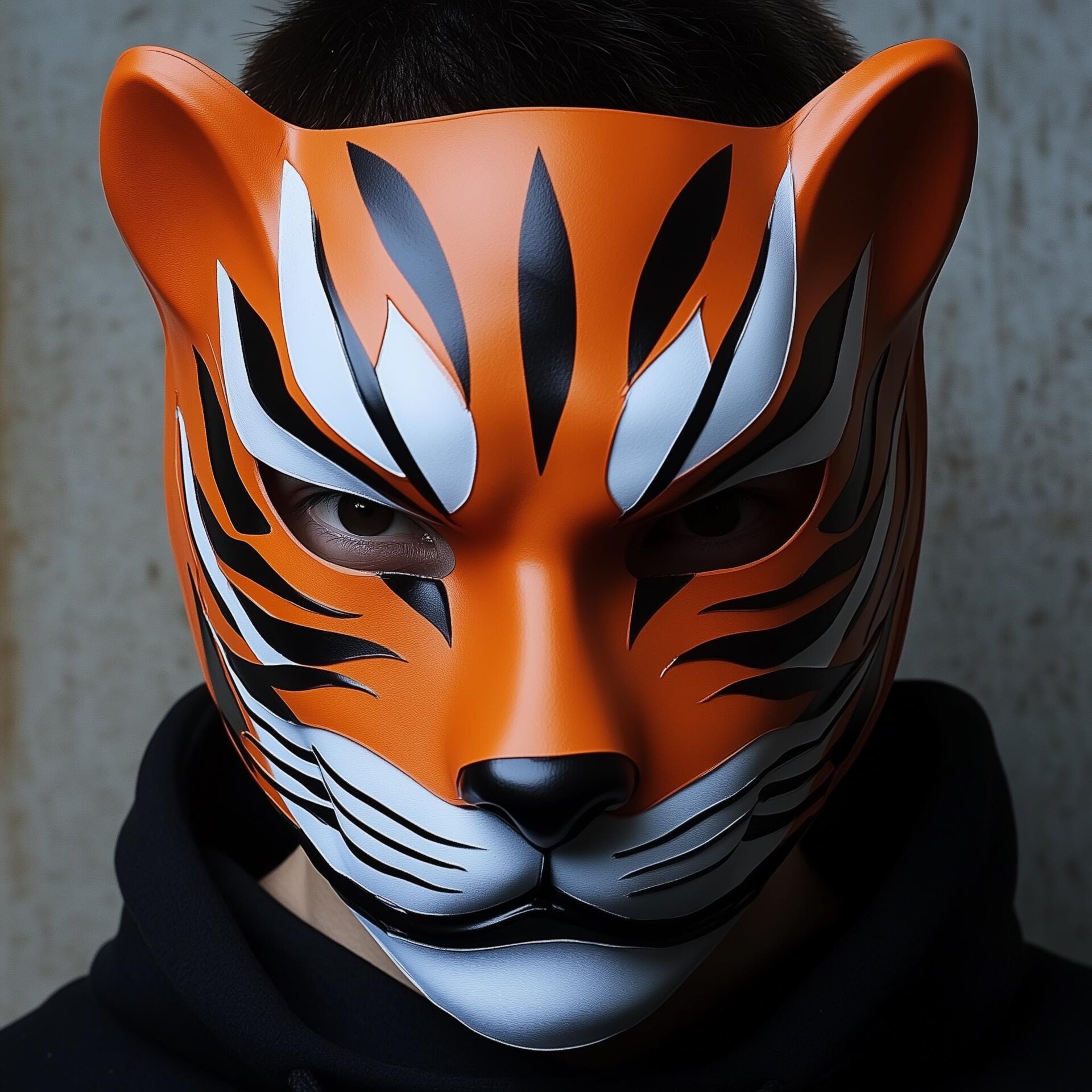 Tiger Mask | Ninja Cosplay Samurai Warrior Mask | 3D Printed Anime Shinobi Mask | Japanese Fox Demon Warrior Mask | Halloween Tiger Mask