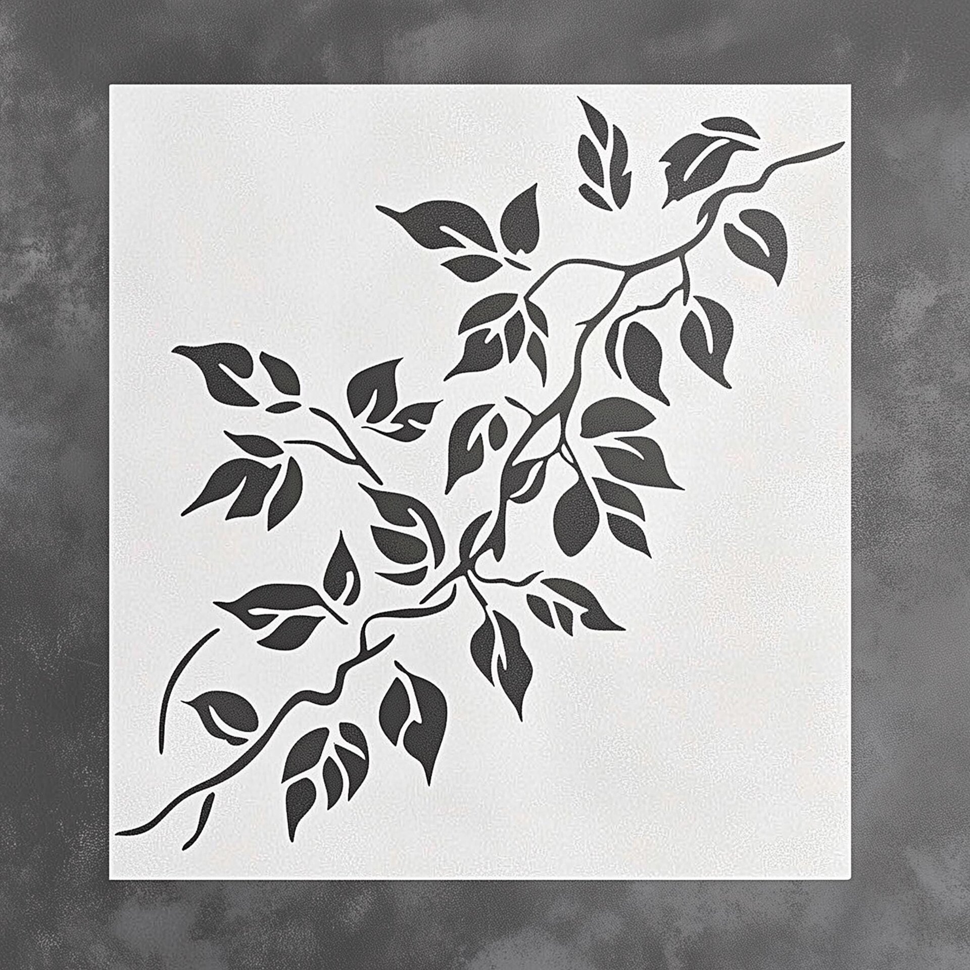 Vine Stencil | 3D Printed Leaf Stencil | Reusable Wall Ivy Painting Stencil | DIY Craft Stencil | Home Decor Stencil | Scrapbooking Stencil